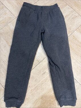 Eddie Bauer Kids Dark Charcoal Gray Jogger Lined Sweatpants